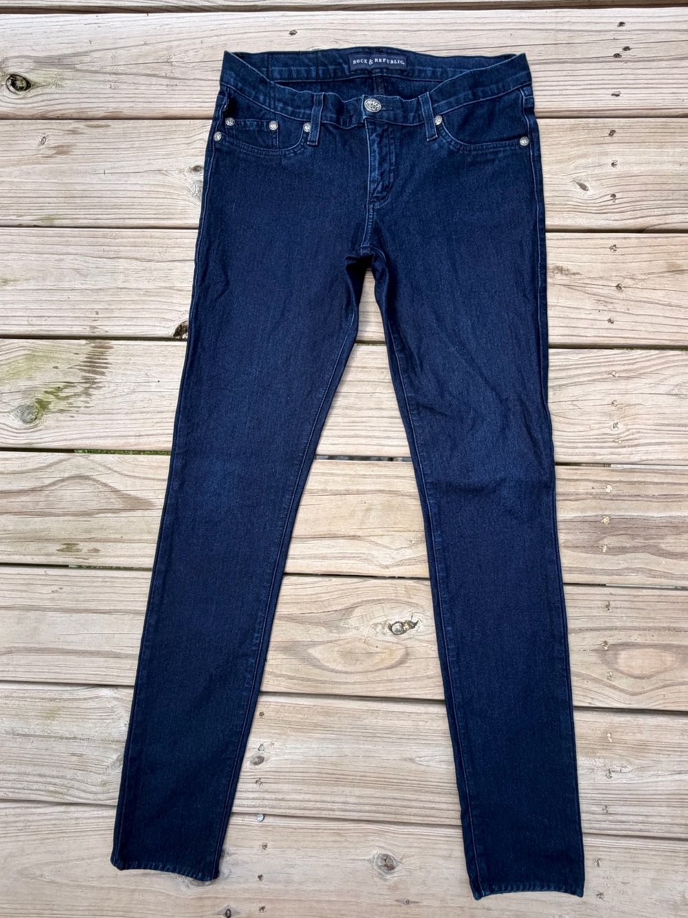 Rock & Republic Woman’s Navy Skinny Jeans